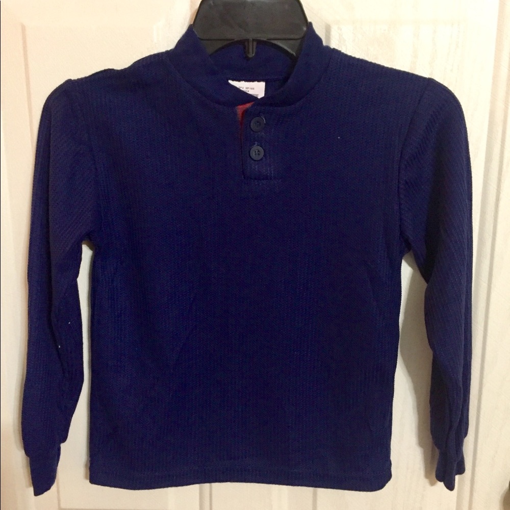 NEW TKS basics-the kids store blue thermal pj tops